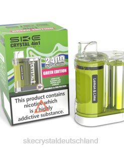 SKE Berlin - SKE Crystal 4 in 1 2400 Pod-Kit gemischt 0ZPZZ97 grüne Ausgabe