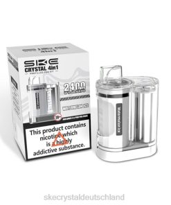 SKE E Zigarette - SKE Crystal 4 in 1 2400 Pod-Kit 0ZPZZ10 Wassermeloneneis