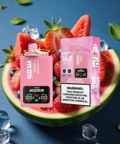 Razz Bar 40000 Puffs Power Screen Mesh Coil Mixed Berries & Watermelon Ice
