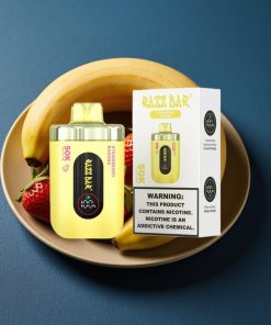 Razz Bar 50K Puffs 1.0 Ohm Mesh 650mAh Typ-C 2% Nic Erdbeer Banane