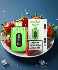 Razz Bar 50K Puffs 1.0 Ohm Mesh Typ-C Aufladbar Erdbeer-Eis Deutschland großhandel