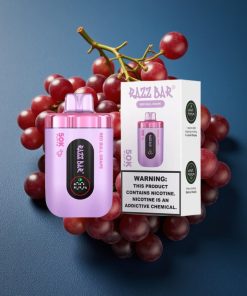 Razz Bar 50K Puffs Disposable Vape Red Bull Grape Typ-C Mesh Coil 650mAh