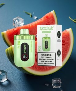 Razz Bar 50K Puffs Mesh Coil Type-C Disposable Vape Watermelon Ice