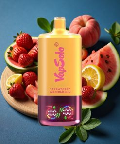 VapSolo Triple 30000 Puffs 40ml Typ-C Erdbeer-Wassermelone & Zitrone-Pfirsich