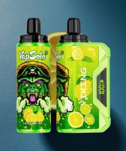 VapSolo VIKING 12000 Puffs 22ml Typ-C LED Display Zitrone-Limette
