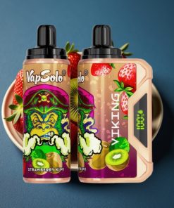 VapSolo VIKING 12000 Puffs 22ml Typ-C Ladung Disposable Vape Erdbeer-Kiwi