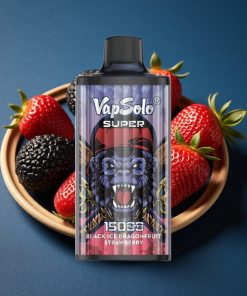 Vapsolo Super 15000 Puffs 40ml 850mah Typ-C Schwarz-Eis-Drachenfrucht-Erdbeer