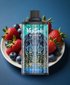 Vapsolo Super 15000 Puffs 40ml 850mah Type-C Blue Razz Deutschland großhandel