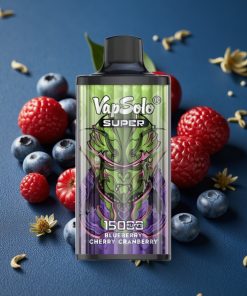 Vapsolo Super 15000 Puffs 40ml Mesh Coil Typ-C Blueberry Cherry Cranberry