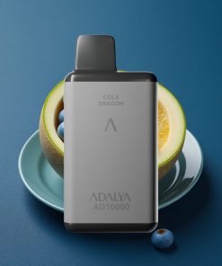 Adalya AD 10000 Puffs Disposable Vape Space Grau, Blauer Atemlicht, USB-C