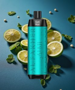 Al Fakher Crown Bar 8000 Crystal Einweg-Vape mit Gummi Minze, 18ml, 5mg Nikotin